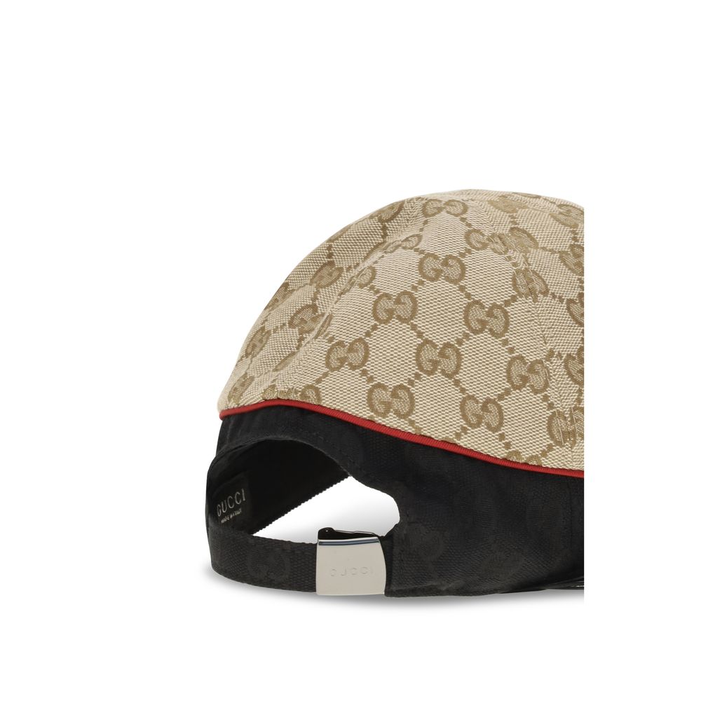 Gorra De Béisbol Gucci En Poliamida Beige Con Diseño Limpio
