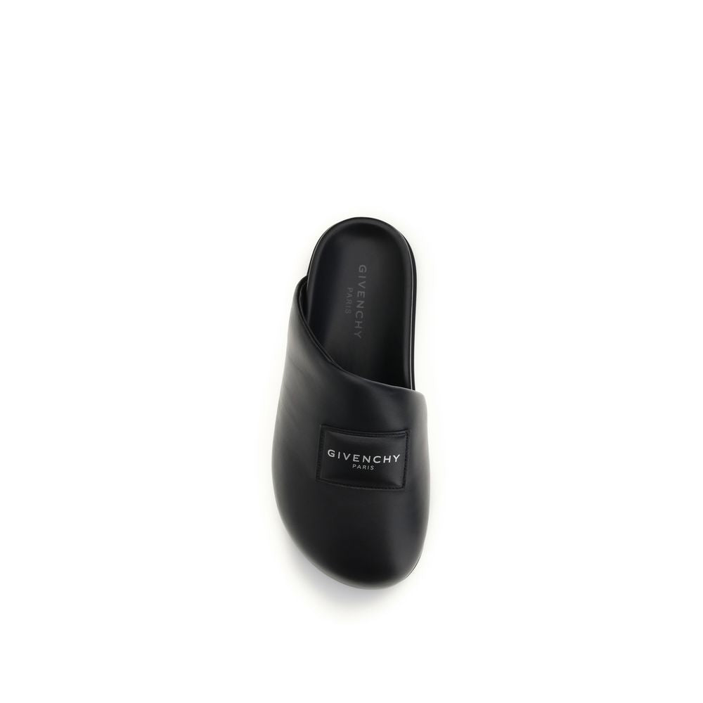 Givenchy Black Calfskin Mules Bos Taurus Model