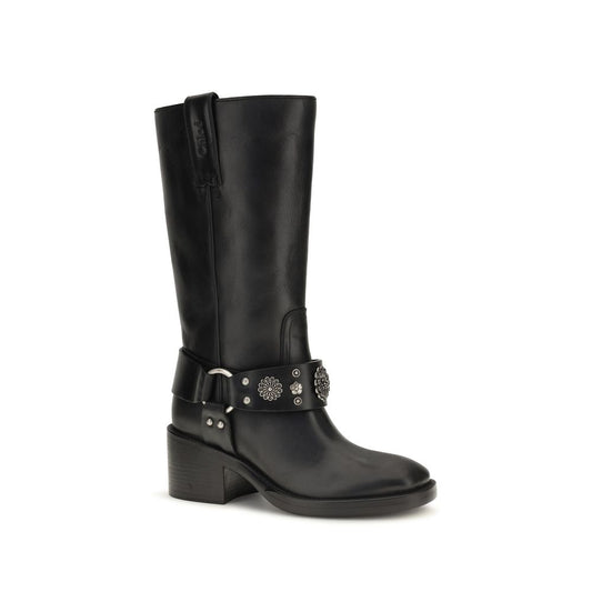 Botas Chloé Planas De Cuero De Ternera Negro Modelo Bos Taurus