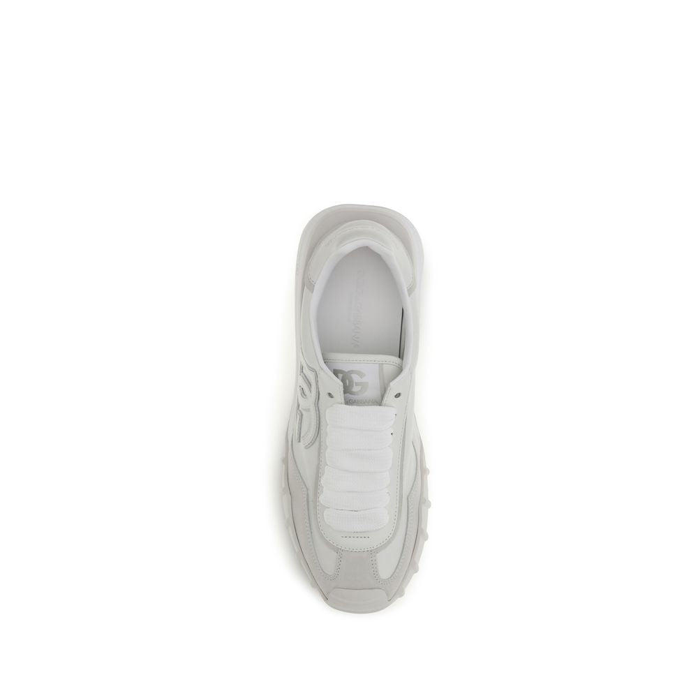 Dolce & Gabbana White Calfskin Bos Taurus Sneakers