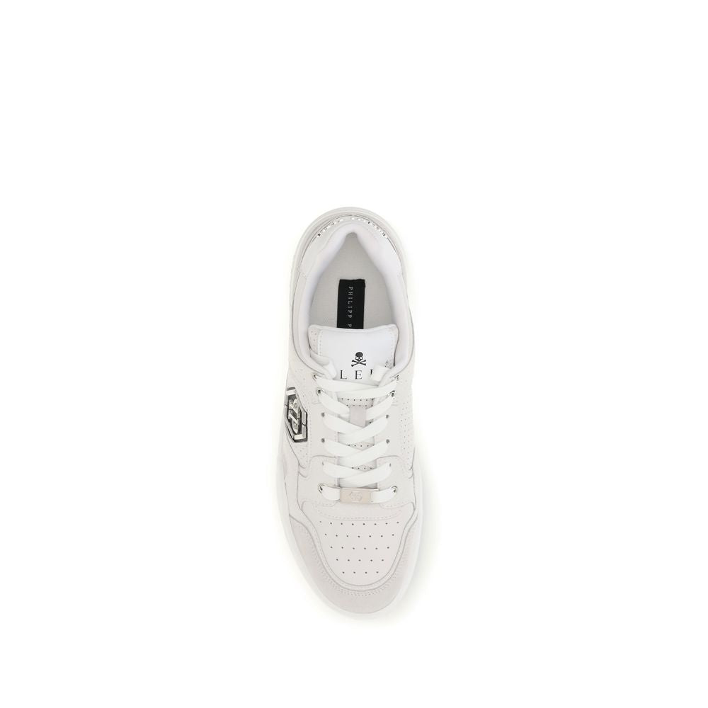 Zapatillas Philipp Plein Predator V2 De Corte Bajo En Poliéster Blanco