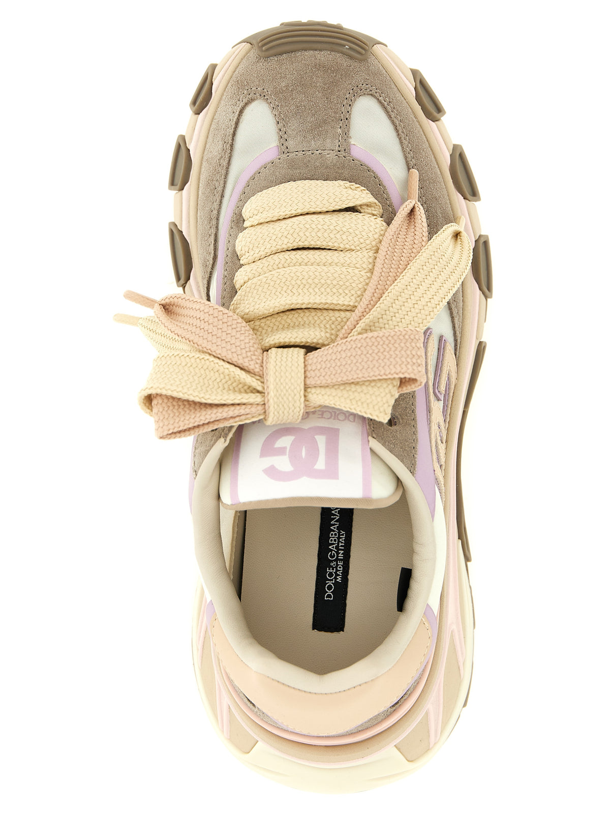 Dolce & Gabbana Beige Leather Sneakers