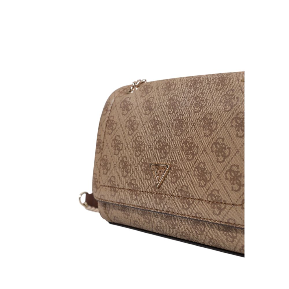 Sac à main marron en polyéthylène Guess - Modèle Noelle II et Collection Fw26