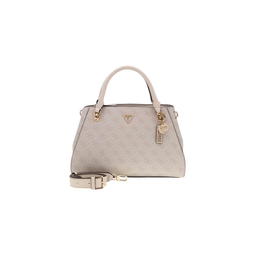 Guess White Noelle Ii Handbag In Polyethylene