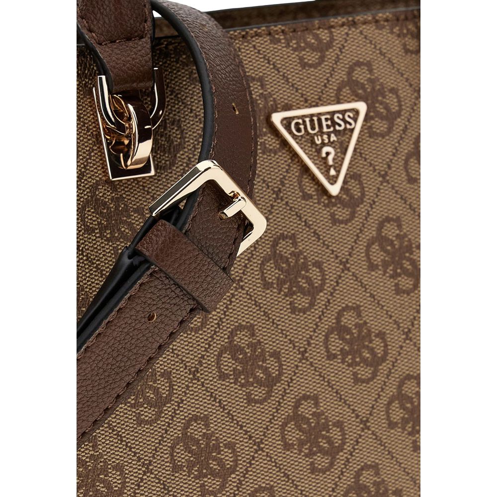 Guess Bolso Marrón De Polietileno Modelo Noelle Ii Sml