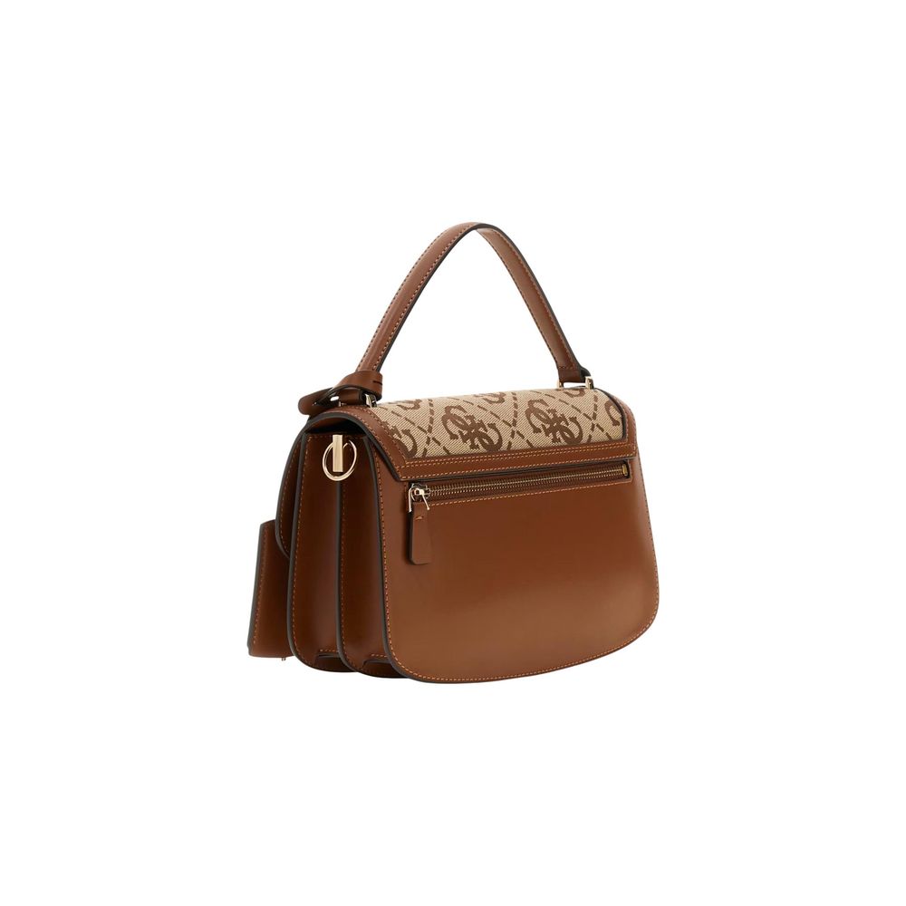 Guess Audrey Collection White Polyester Crossbody Bag