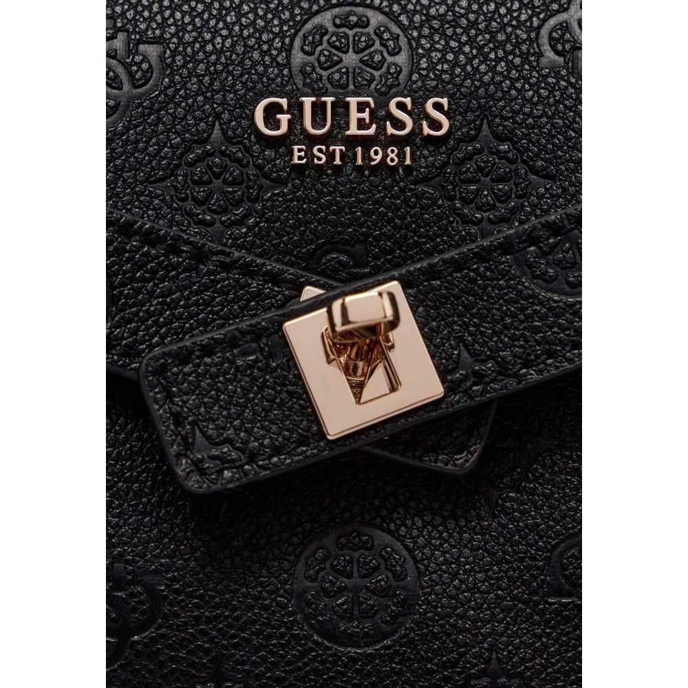 Guess Bolso Negro Polietileno - Estructura Duradera