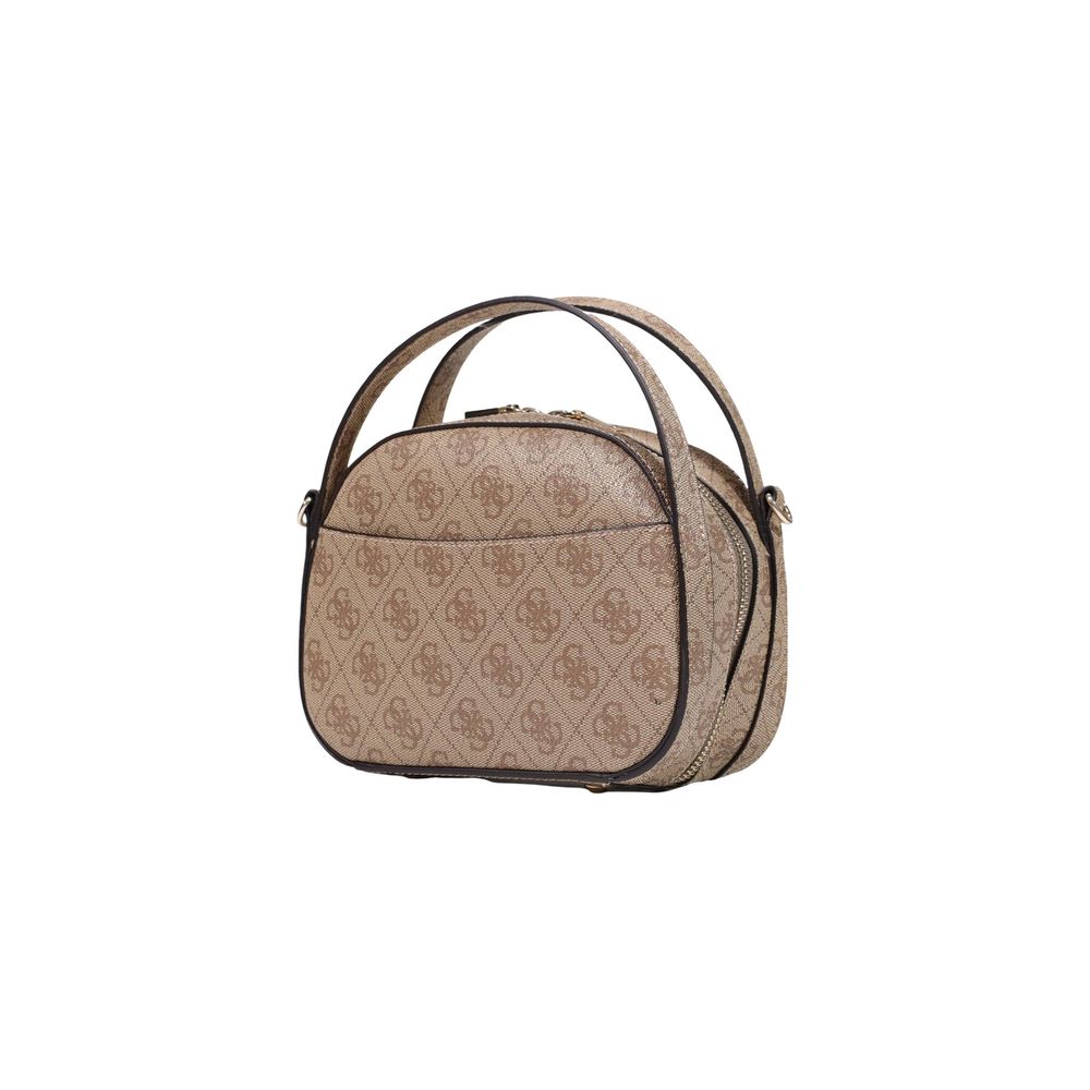 Bolso De Mano Blanco En Poliuretano Guess Coleen Logo