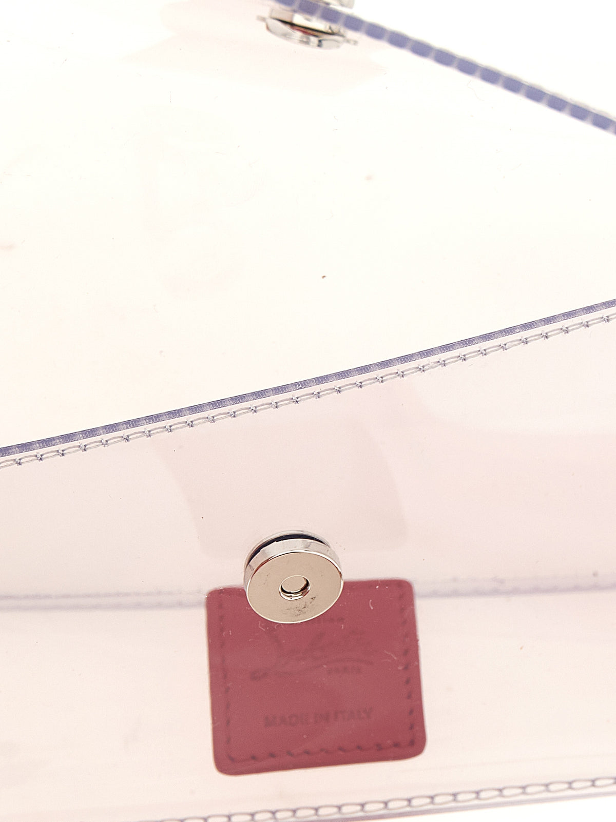 Pochette Christian Louboutin Bettina Mini Argentée En PVC