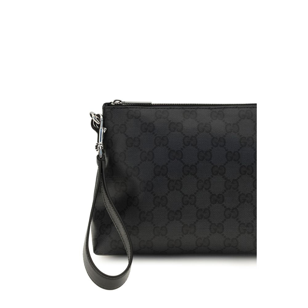 Bolso De Mano Gucci Essence Classic De Lona GG Negra