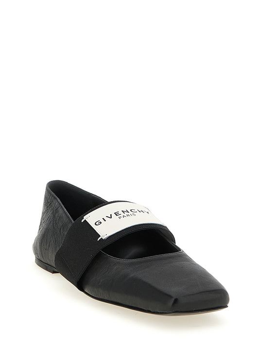 Baletines Givenchy De Piel De Cordero Negra Colección Sliced Square