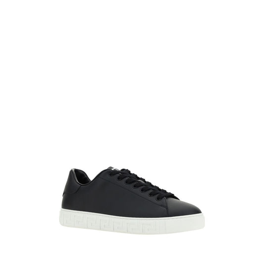 Versace Zapatillas Bajas De Piel Negra Bos Taurus - Silueta Clásica