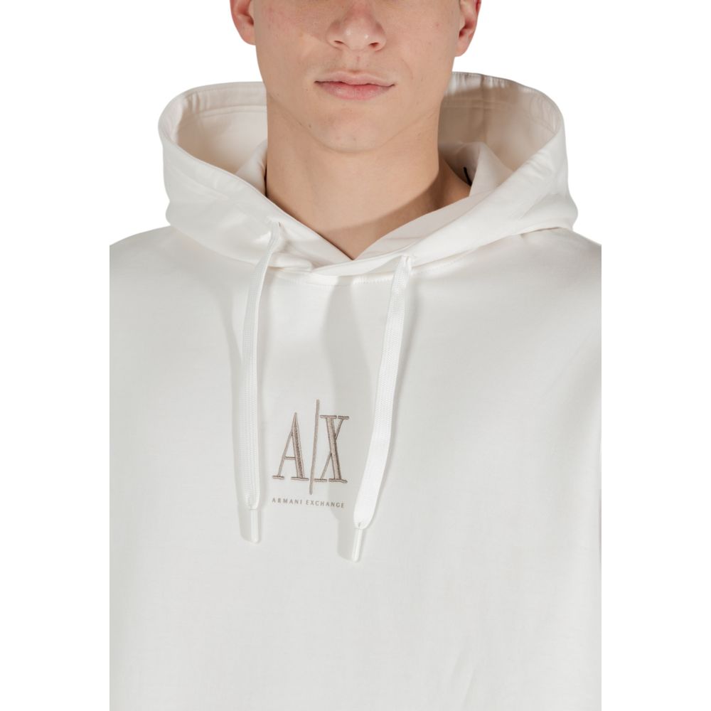 Armani Exchange Cream Cotton Sweatshirt - Casual Style