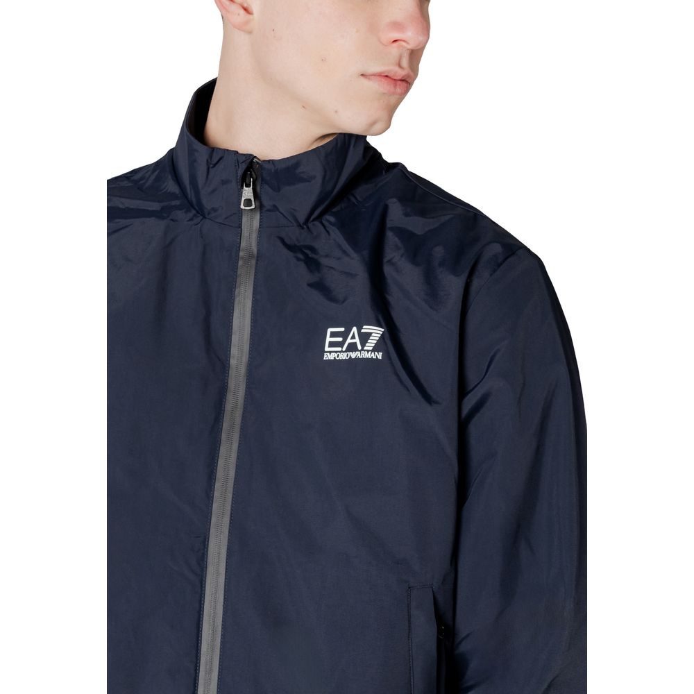 Chaqueta Bomber De Poliamida Azul Ligera Ea7 Emporio Armani
