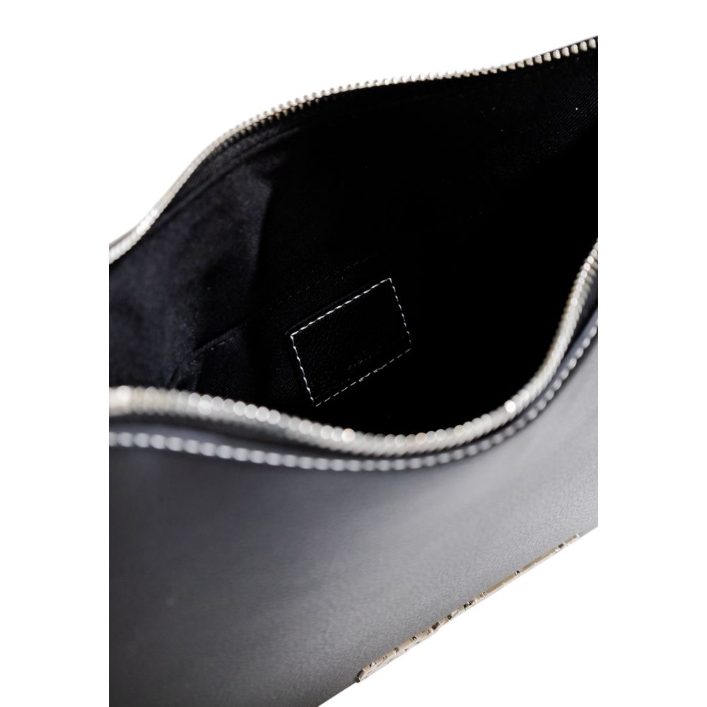 Karl Lagerfeld Black Faux Leather Handbag