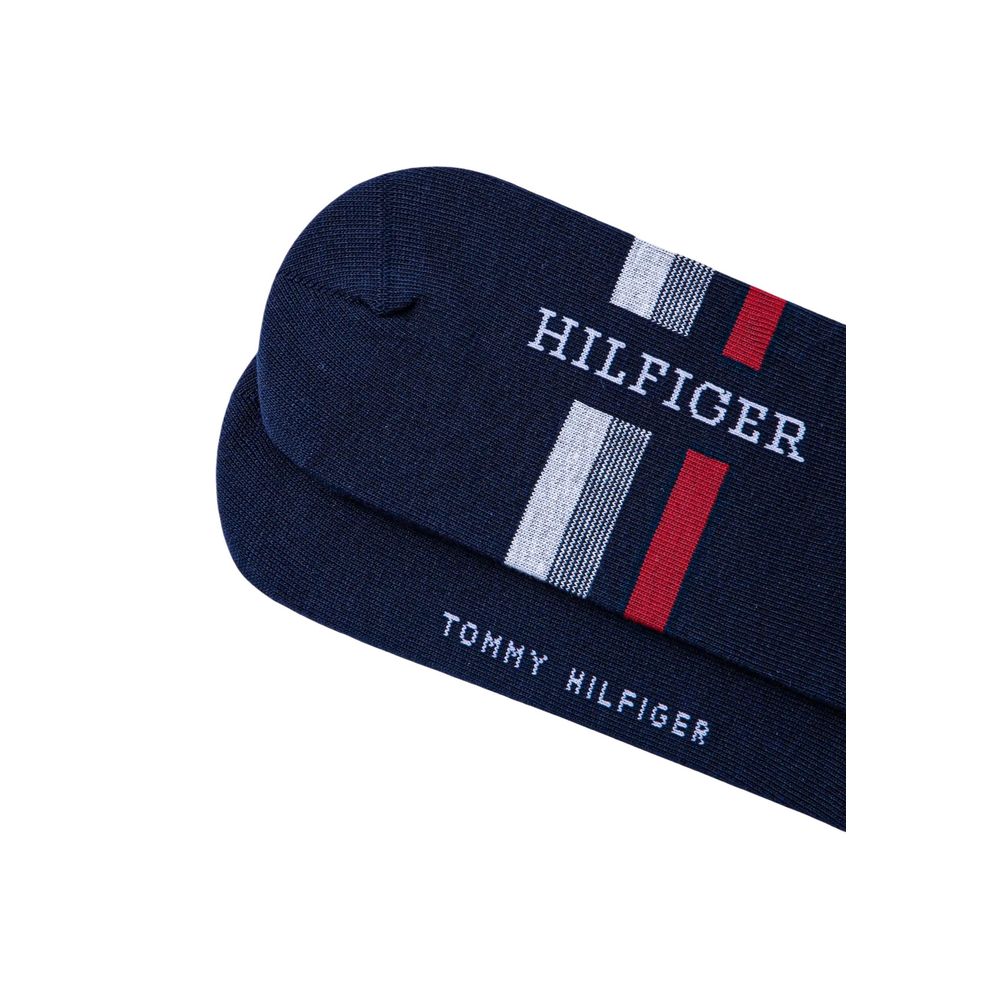 Tommy Hilfiger Blue Cotton Sneaker Socks