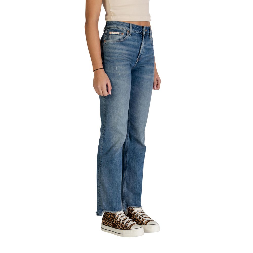 Vaqueros Mom de Algodón Calvin Klein Jeans en Azul