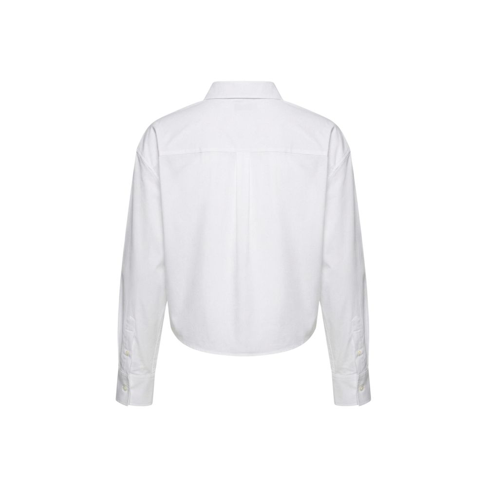Chemisier Calvin Klein Jeans en coton blanc Modèle LV047F148G
