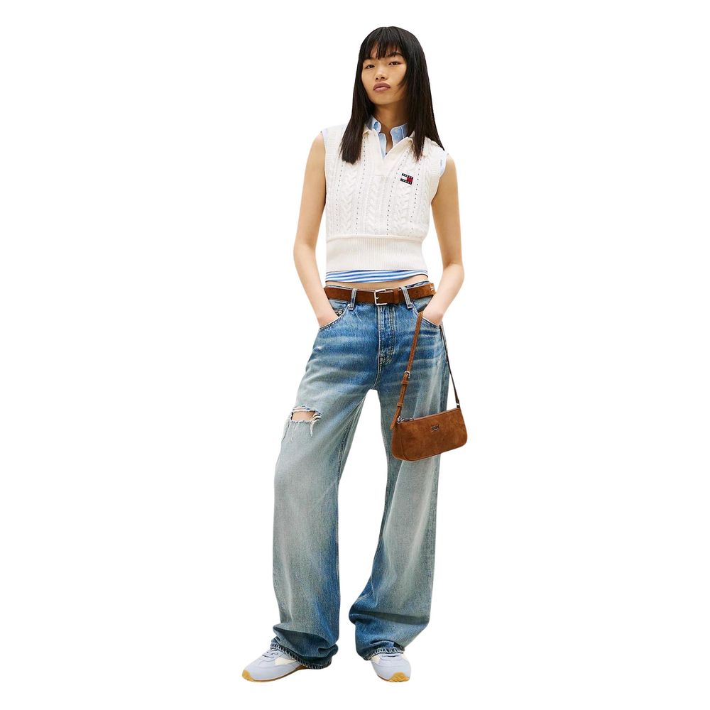 Tommy Hilfiger Blue Recycled Cotton Boyfriend Jeans