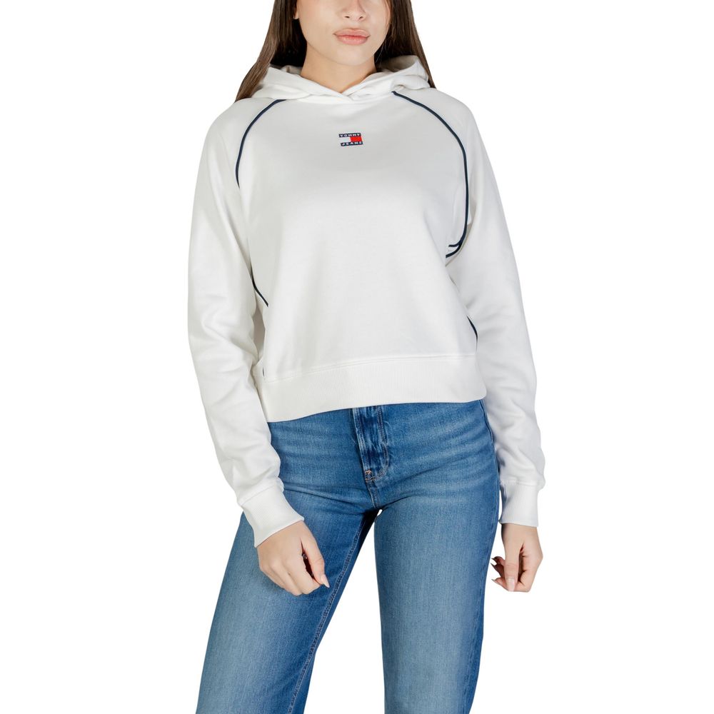 Tommy Hilfiger Jeans Recycled Cotton Hoodie Cream