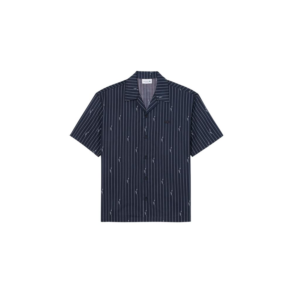Camiseta Manga Corta De Algodón Lacoste Negra Modelo Ch2343