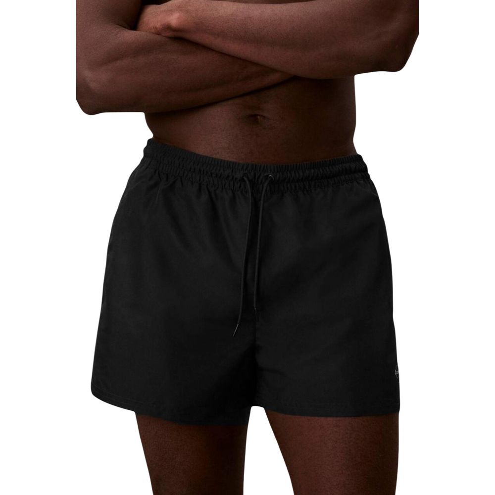 Calvin Klein Jeans Short de bain noir en polyester recyclé