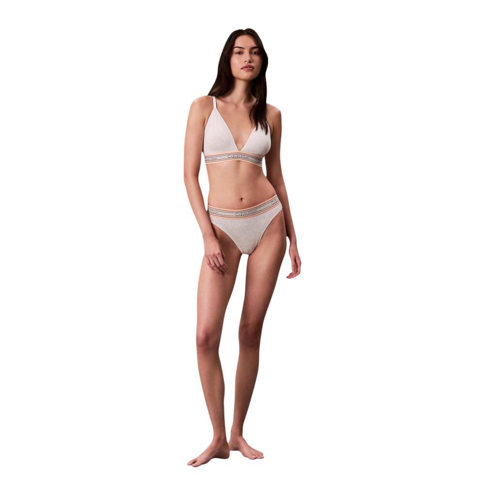 Soutien-gorge en coton crème Calvin Klein Underwear
