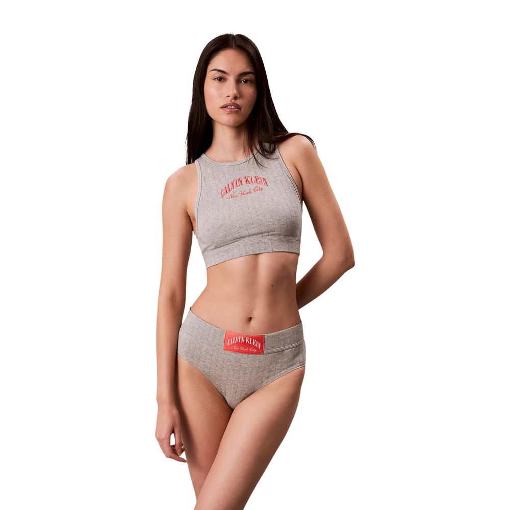 Calvin Klein Underwear Grey Cotton Bra
