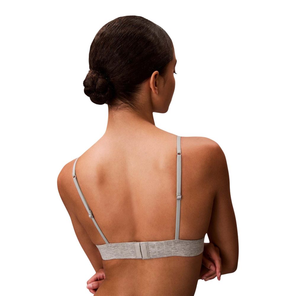 Soutien-gorge en coton gris Calvin Klein Underwear