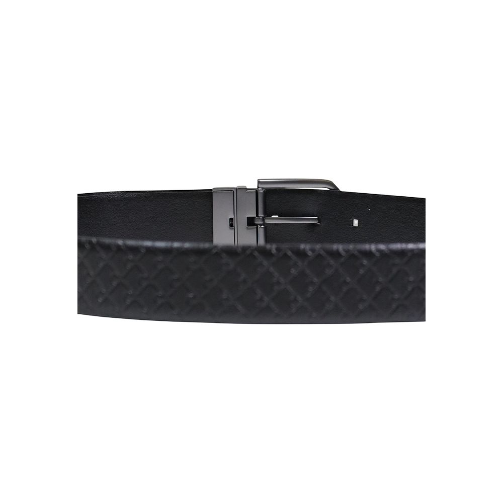 Ceinture régulière bicolore en cuir Calvin Klein