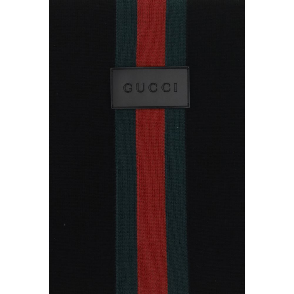Gucci Black Wool Oversize Scarf