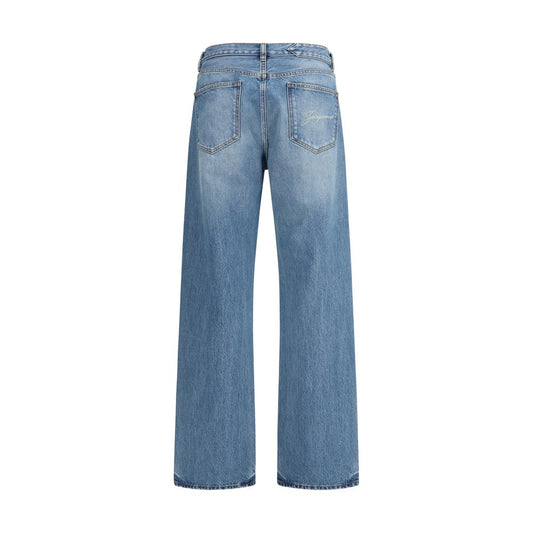 Jacquemus Blue Cotton Denim Jeans