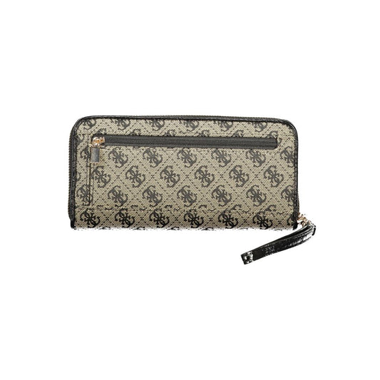 Portefeuille Guess Jeans noir en polyester pour femme