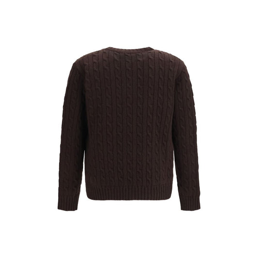 Valentino Garavani Brown Wool Oversized Cardigan