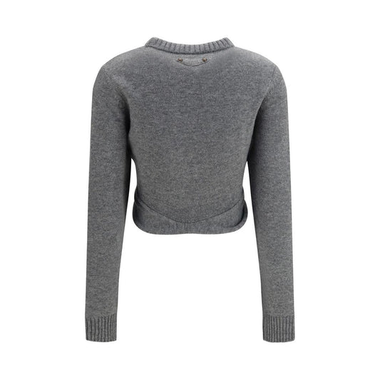 Balenciaga Gray Wool Oversized Sweatshirt