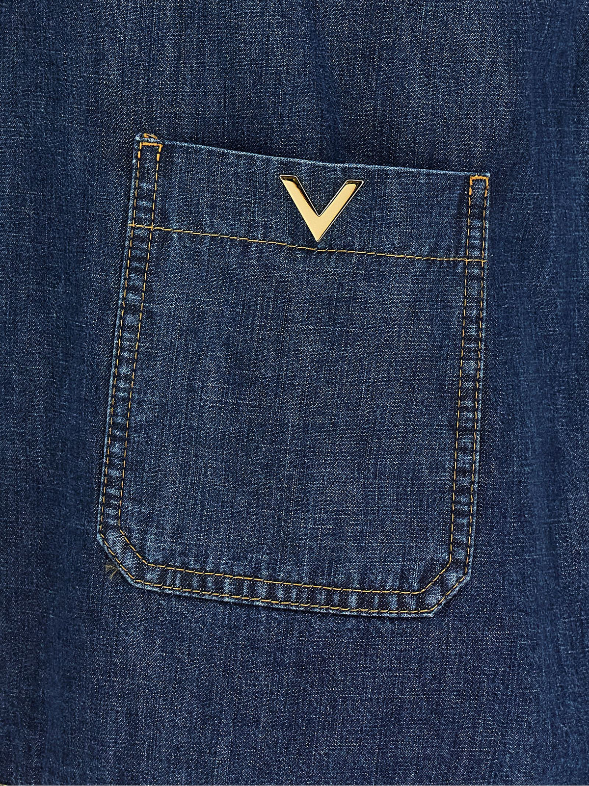 Blouse Valentino Garavani en coton bleu