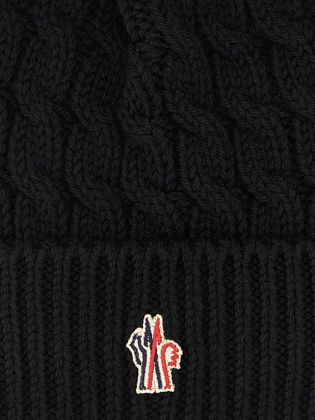 Bonnet Moncler Grenoble en laine vierge noire