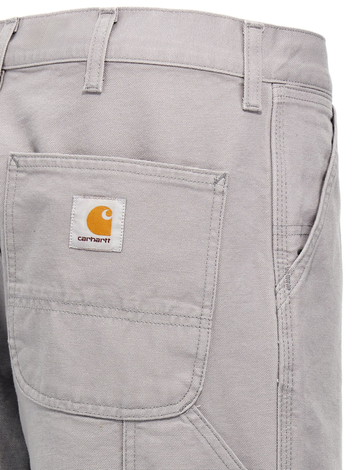 Pantalon décontracté en coton biologique gris Carhartt WIP