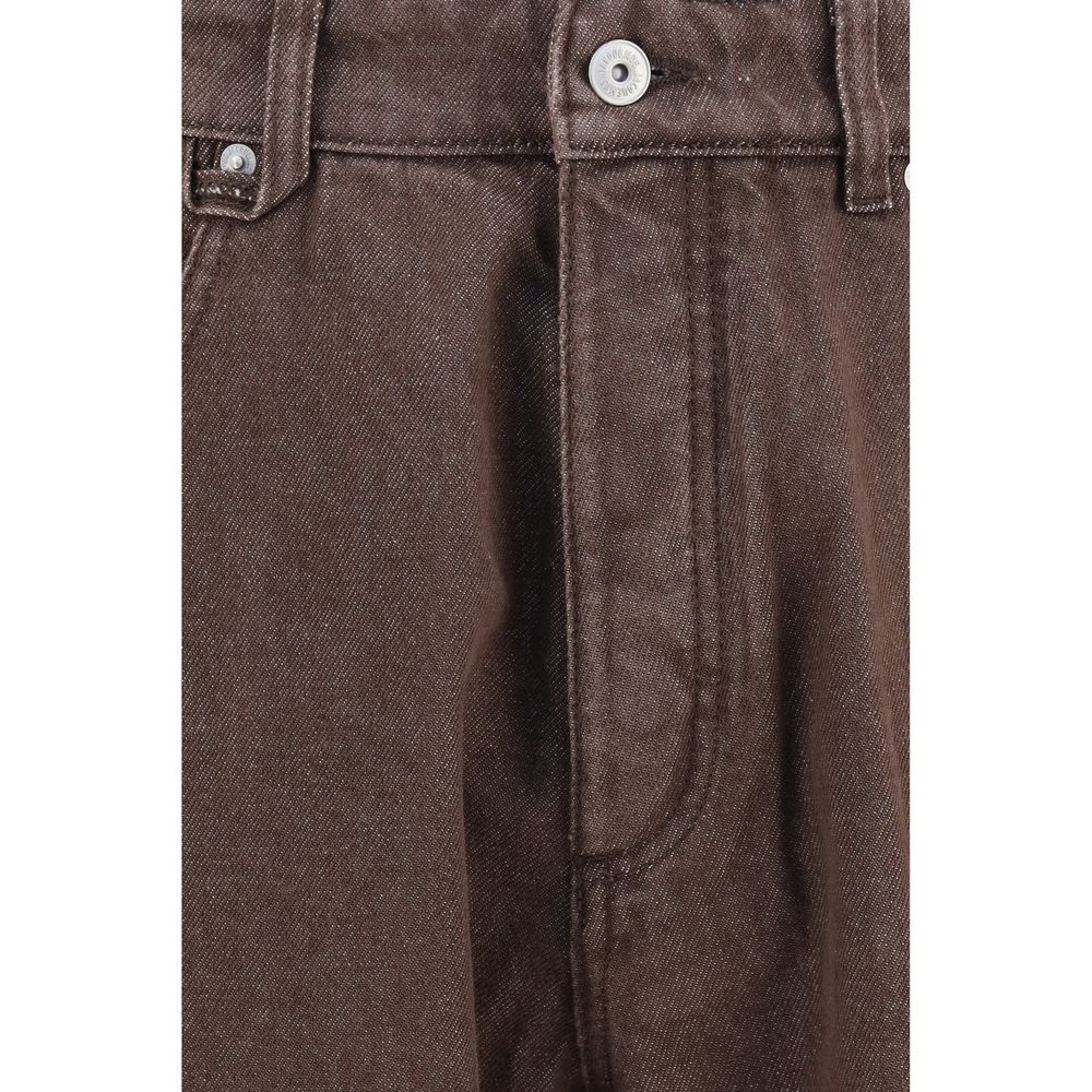 Jean droit en polyester marron Jacquemus