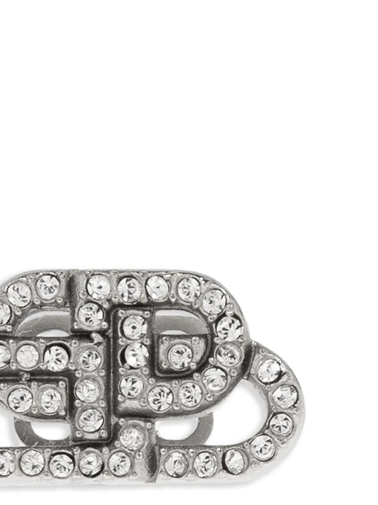 Boucles d'oreilles Balenciaga en laiton argenté