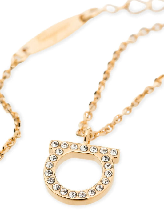 Collier Ferragamo en laiton doré