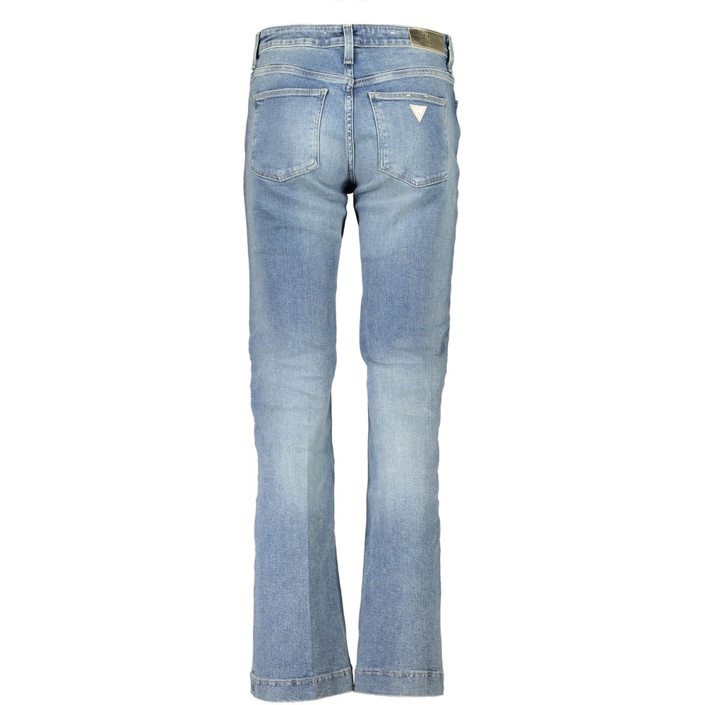 Jean évasé en coton bleu Guess