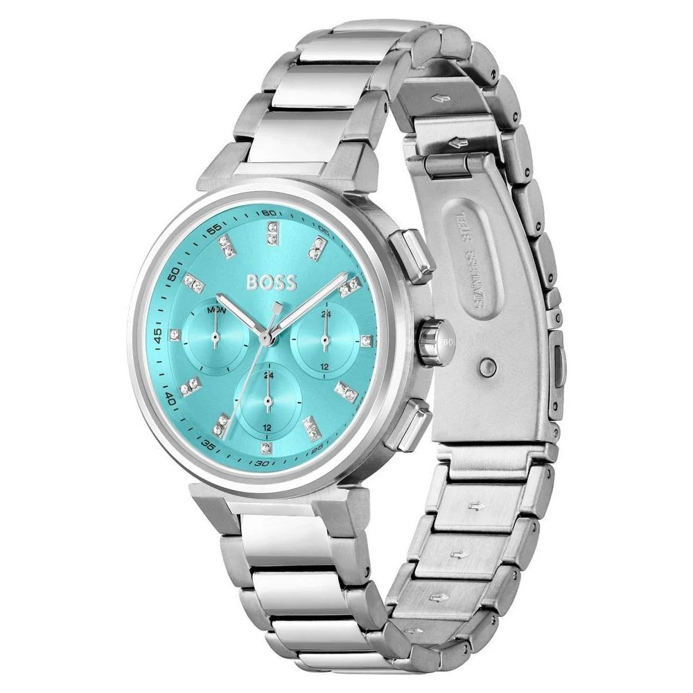 Montre de soirée Hugo Boss en acier inoxydable argenté