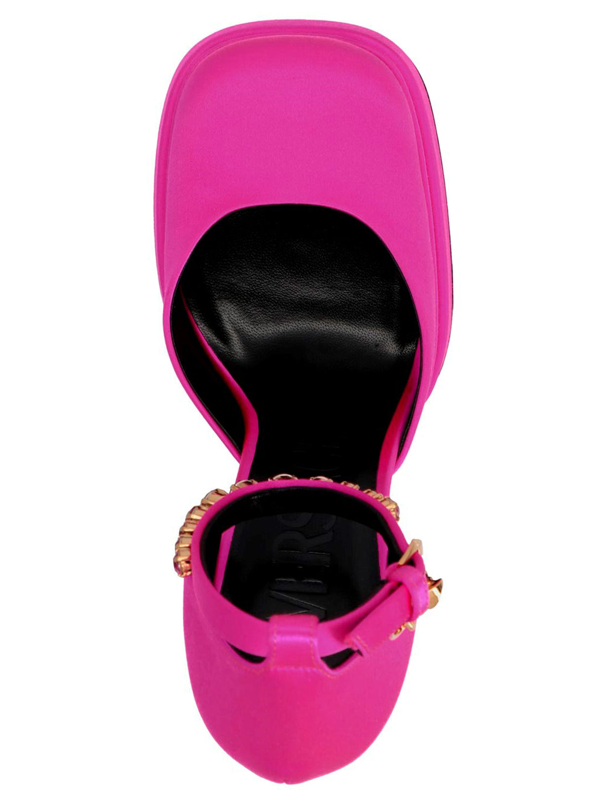 Escarpins à plateforme Versace en viscose fuchsia