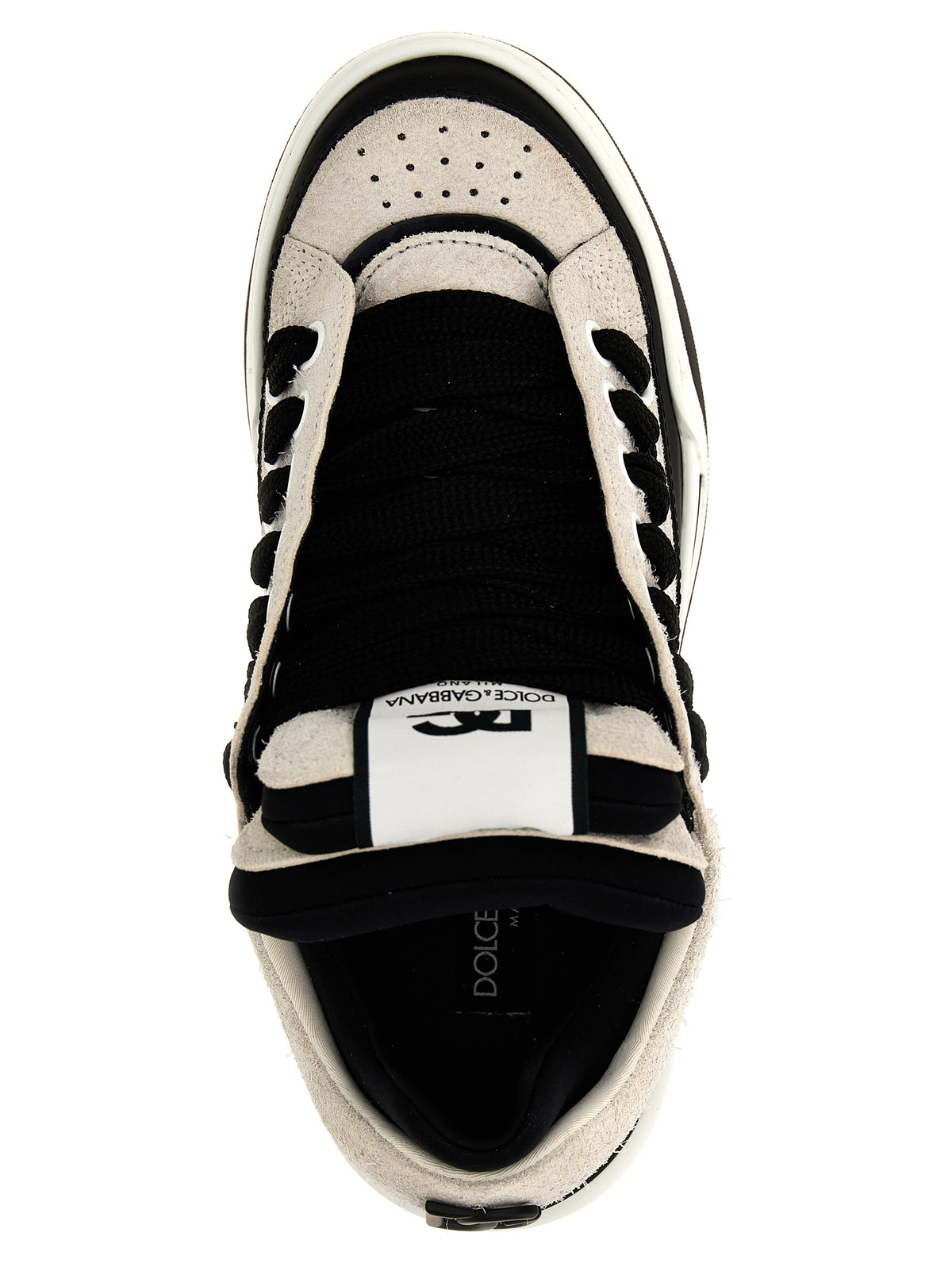 Baskets de sport bicolores en cuir Dolce & Gabbana