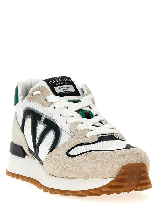Valentino Garavani Multicolor Calfskin Athletic Sneakers