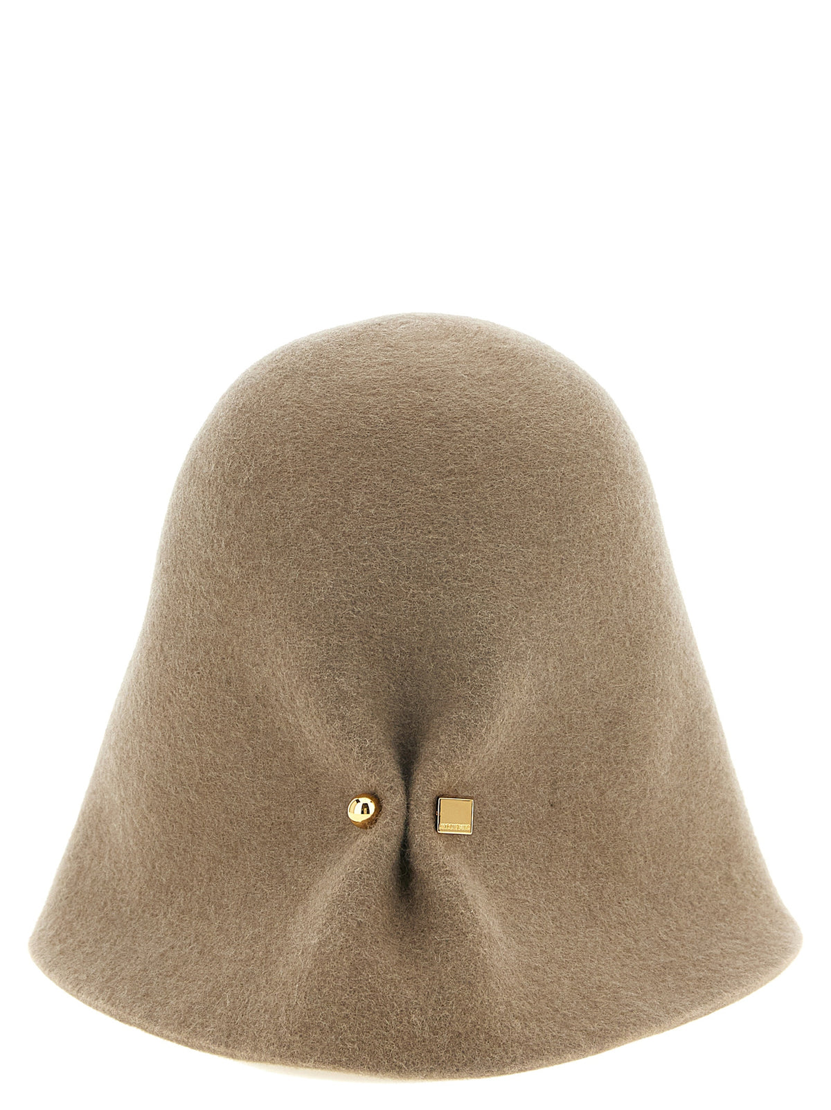 Bonnet en laine mérinos beige Jacquemus
