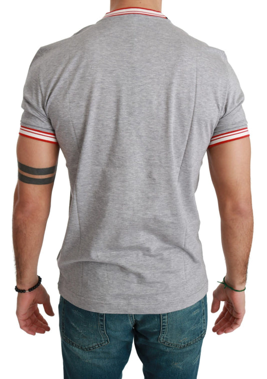 Camiseta Dolce & Gabbana de algodón gris Año del Cerdo 2019