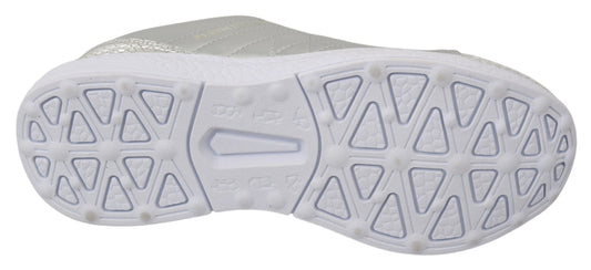 Zapatillas de poliéster plateadas Philipp Plein Gisella