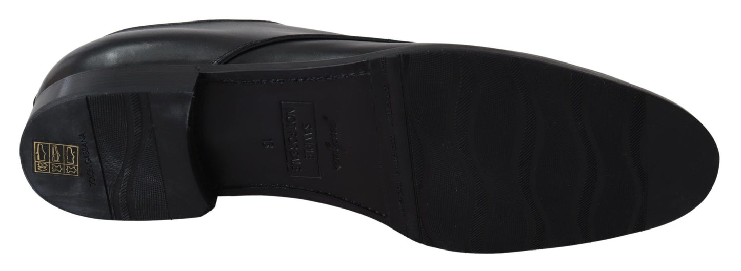Zapatos Dolce & Gabbana SARTORIA hechos a mano en cuero negro